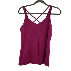 LULULEMON  Strappy Back purple Tank Top